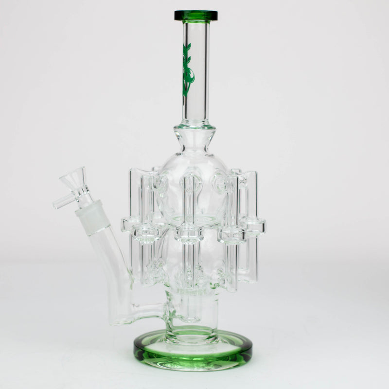 O 13.5" H2O Glass water recycle bong [H2O-17]