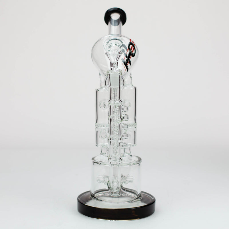 O 12" H2O Coil Glass water recycle bong [H2O-18]