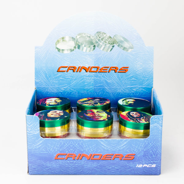 O 2" Metal Grinder with BM Design 3 Layers Box of 12 [GZ630]