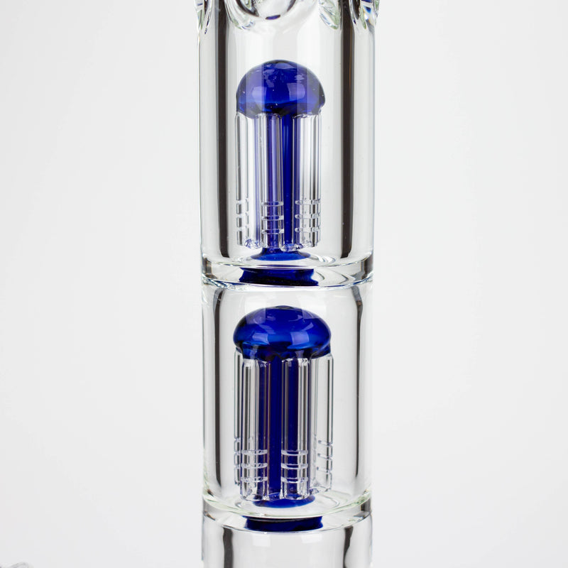 O GENIE | 24" Dual 6 arms 9mm glass water beaker bong