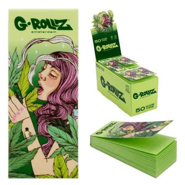 G-Rollz Collector Mushroom Lady Green Filter Tips - 24ct