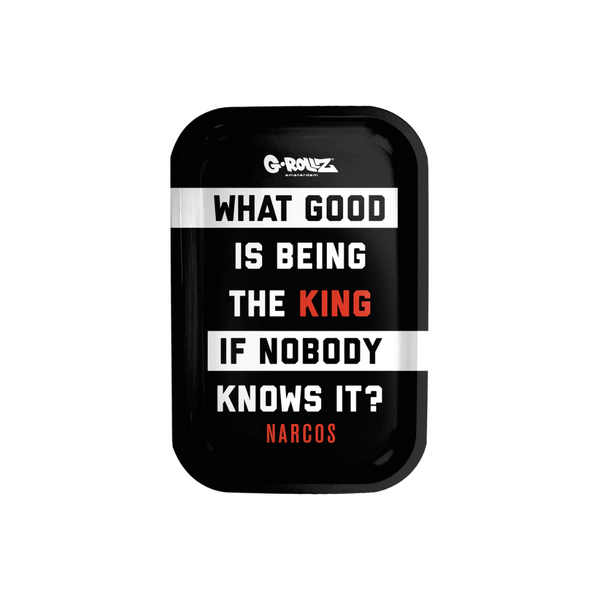 G-Rollz Narcos King Metal Rolling Tray - Small