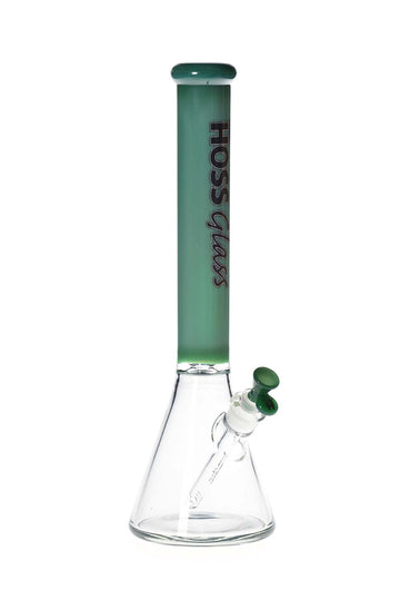 SC H151  Hoss Glass 18" Thick Beaker W/ Colored Top