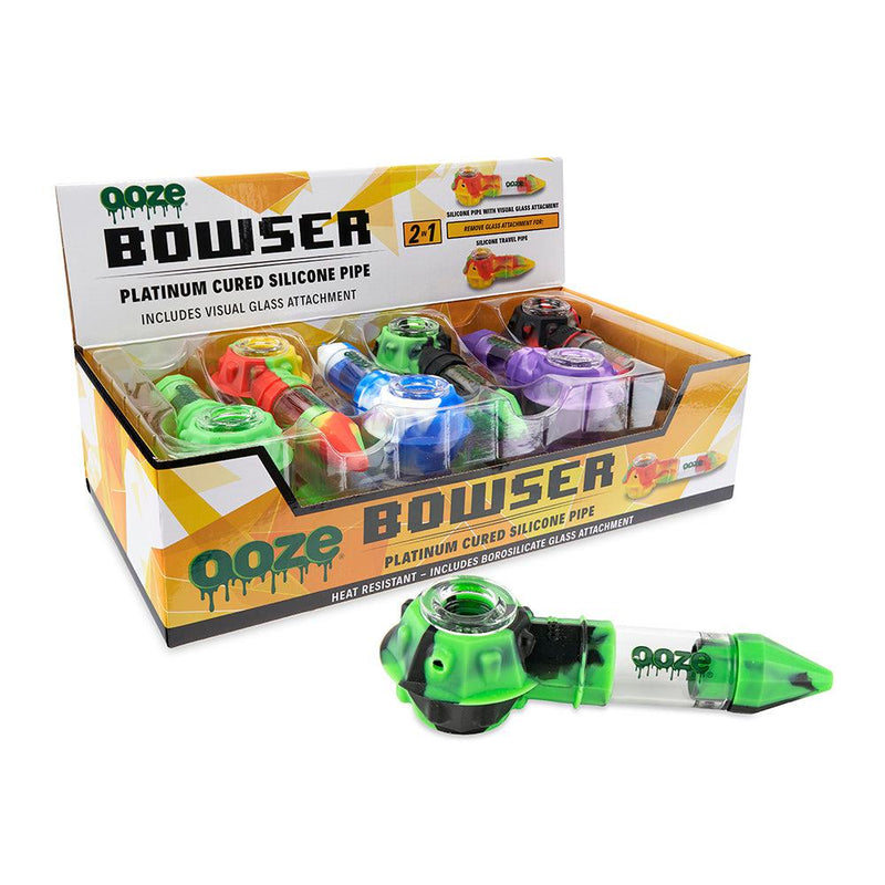 O Ooze | Bowser Silicone Glass Pipe Display - 12ct