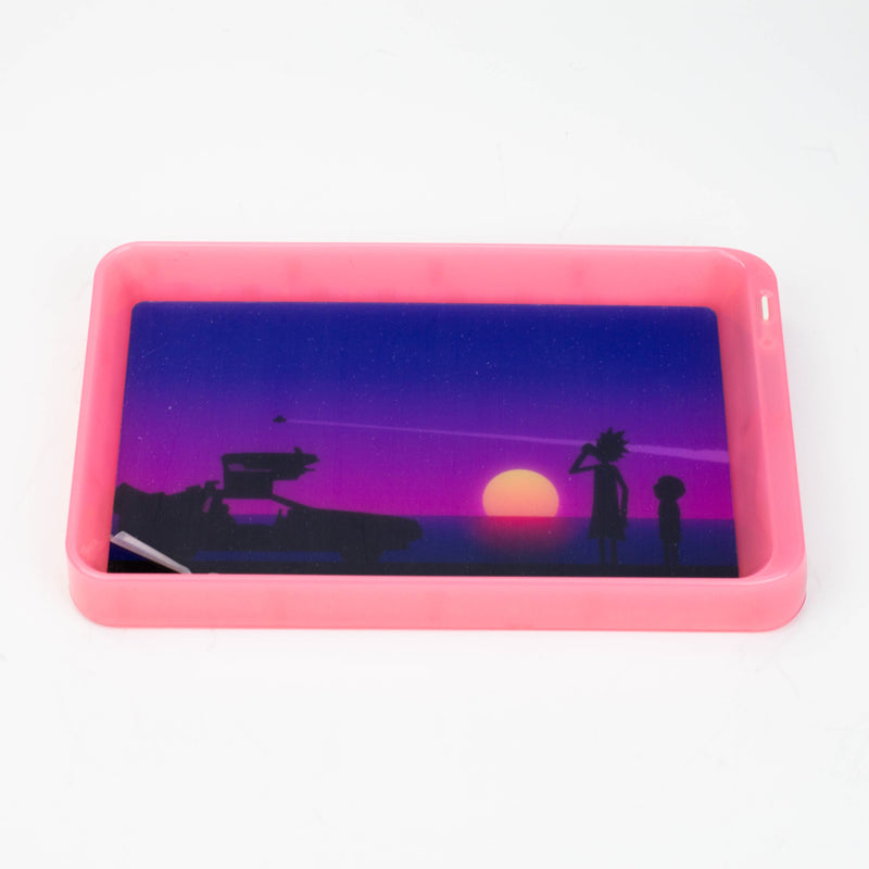 O Character 7 Changeable colours LED Rolling Tray