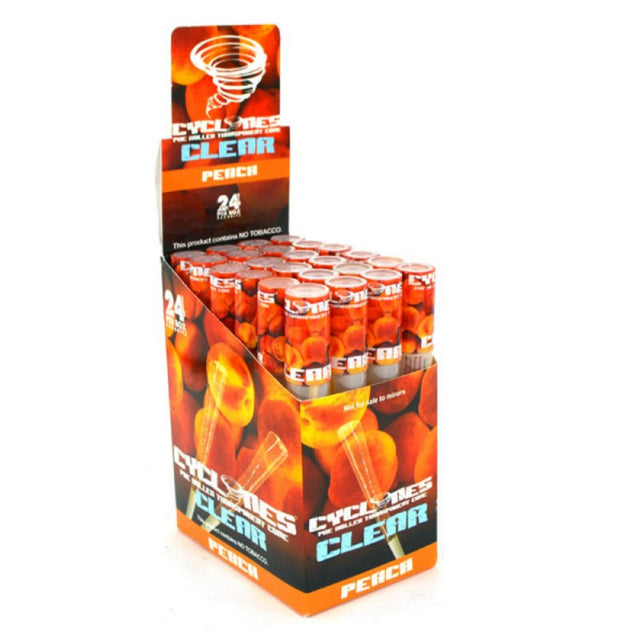 Cyclones Clear Pre Rolled Cones 24ct
