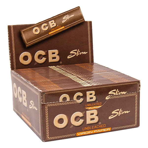 OCB Unbleached Slim Rolling Papers 50ct