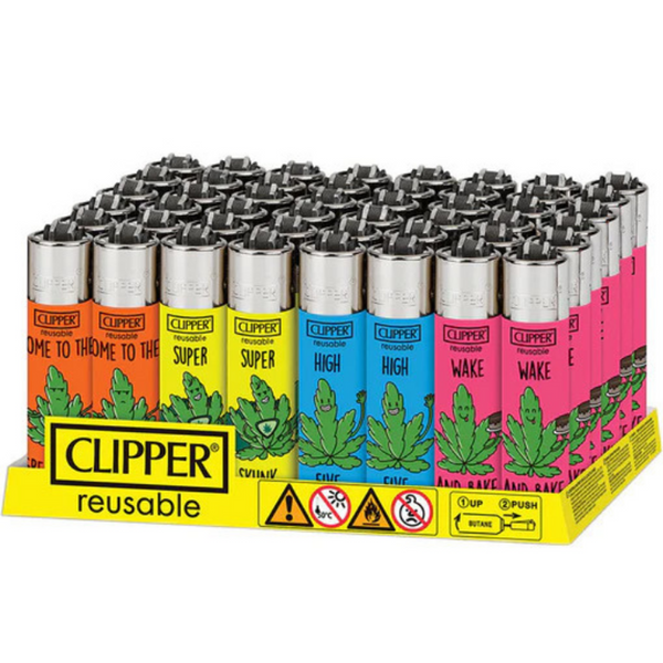 Clipper Rise Up Lighters - 48ct