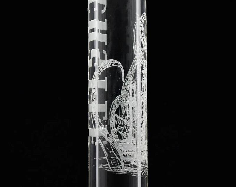 SC Castle Glassworks Kraken 18 inch 9mm Laser etched beaker