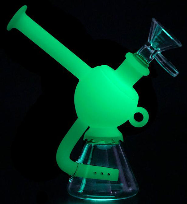 Super Maria Assorted Colours Silicone Bong 10 Inch