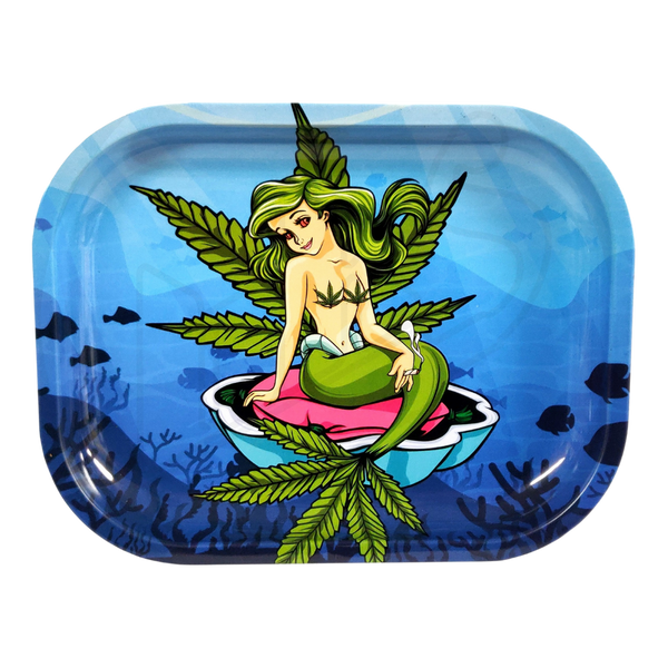 The Little Kushmaid Metal Rolling Tray Small 7 x 5.5 Inch