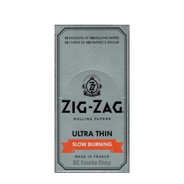 Zig Zag Ultra Thin Slow Burning Rolling Papers 25ct