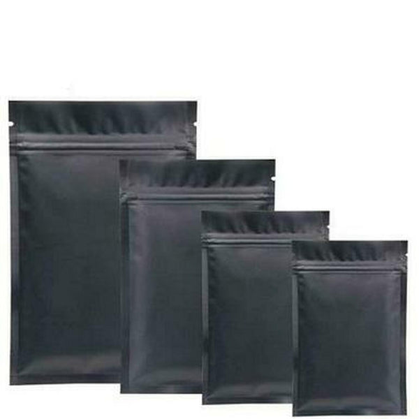 All Black 4 inch x 6.5 Inch Mylar Bags 50ct