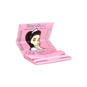  Blazy Puff Pack  Pink Rolling Papers & Cones Bundle