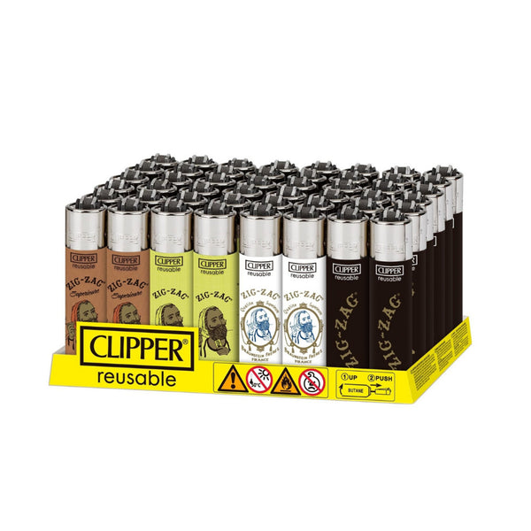 Clipper ZigZag Lighters - 48ct