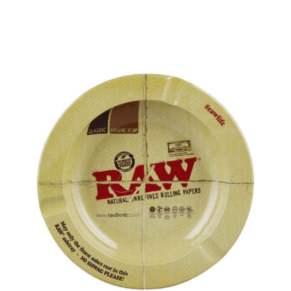 Raw 5.5″ Round Magnetic Metal Ashtray