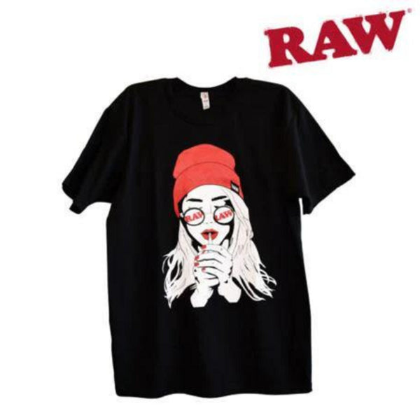 RAW GIRL TSHIRT Raw Smoking Girl Men's Tshirt