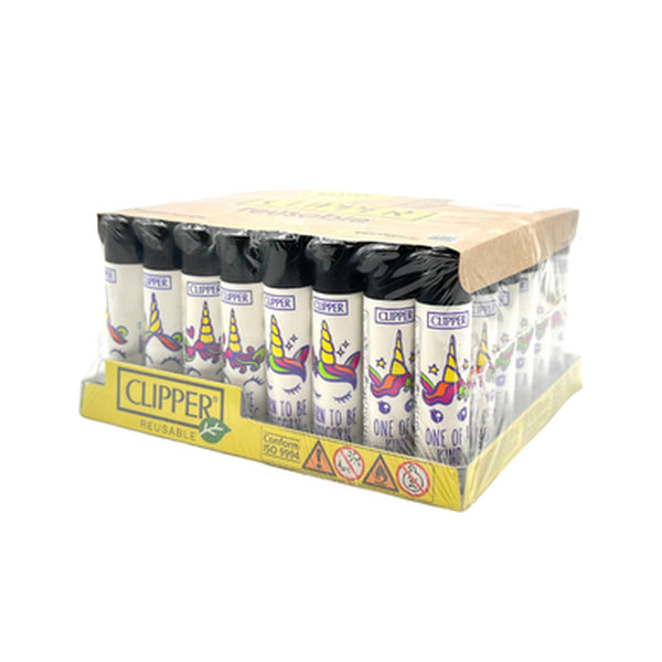 Clipper Unicorn Series Lighters 48ct