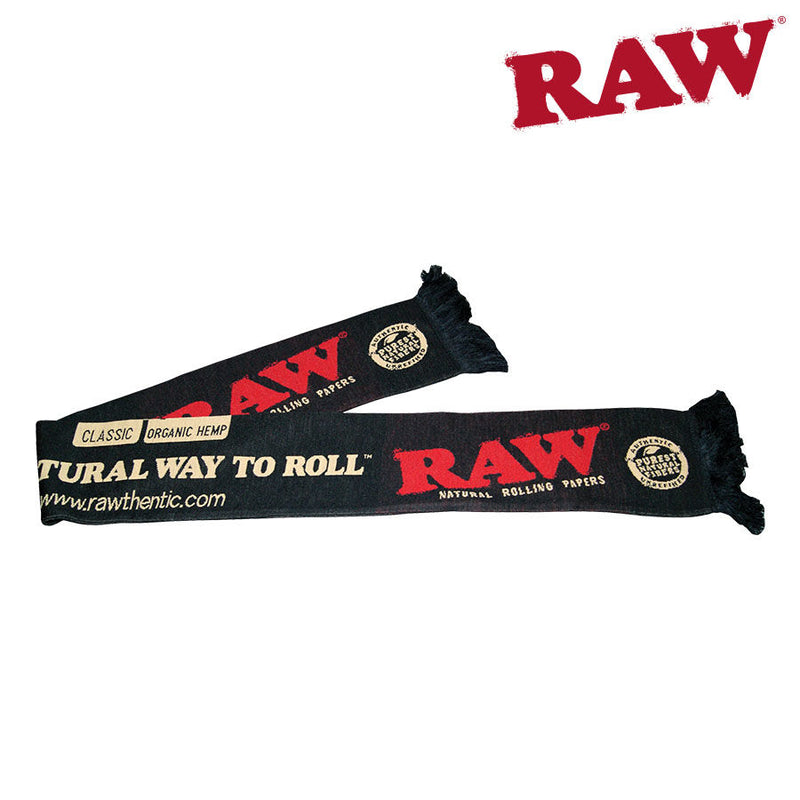 SC Raw Black Long Scarf