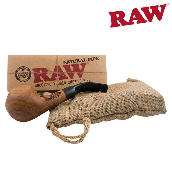 O RAW | Bubinga Wood Wooden Pipe with Cloth Bag