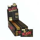 RAW Black Natural Unrefined Rolling Paper [CP1194] 1 - 1/4" Size ONE Singlewide - 25 packs