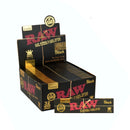 RAW Black Natural Unrefined Rolling Paper [CP1194] 1 - 1/4" Size ONE King Slim - 50 packs