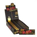RAW 1 1/4" Size 6 count of Black Natural Unrefined Rolling Paper – | 6 Displays 1 - 1/4" Size Smoking Cat Distribution