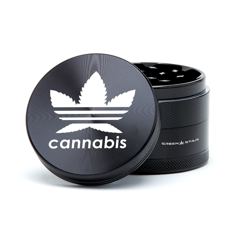 O Green Star | 2.5" (63mm) Grinder - Cannabis Design