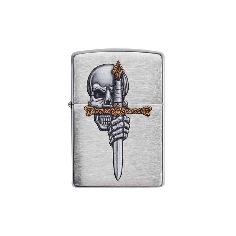 O Zippo 49488 Sword Skull Design