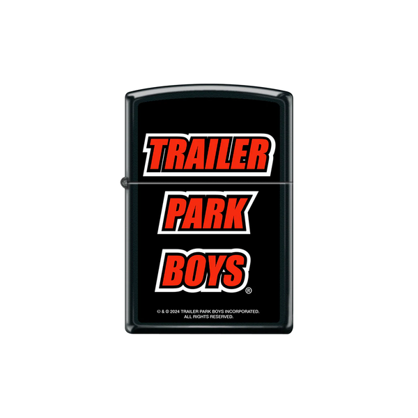 O Zippo 114504 Trailer Park Boys Logo Black Matte