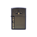 Zippo 116113 Queen of Bud Black Obsidian Vertical Flame Zippo Lighter ONE