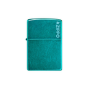 Zippo 24004ZL Translucent Candy Teal with Zippo Logo Basic · Pattern ONE