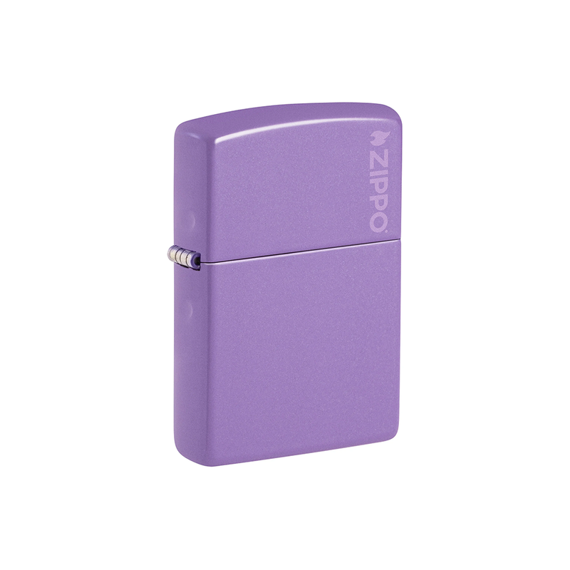 O Zippo 46681ZL Classic Smoky Lavender Zippo Logo