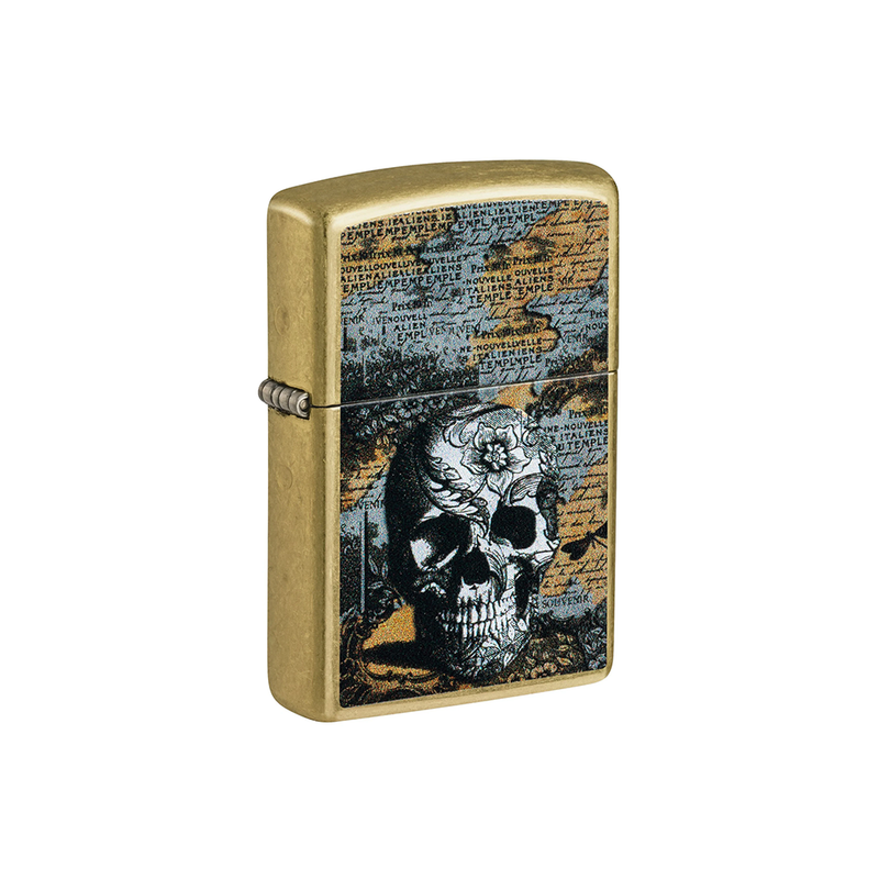 O Zippo 46577 Floral Skull