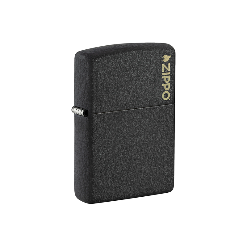 O Zippo 236ZLClassic Black Crackle® Zippo Logo