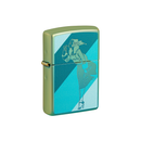 Zippo 48457 Teal Windy Design Zippo Lighter ONE