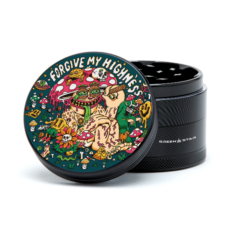 O Green Star | 2.5" (63mm) Grinder - Forgive My Highness Design