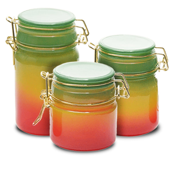 Rainbow Color Glass Storage Jar-Multiple Sizes Available [SMKZ-140] Jar Canadian Distributor