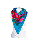 Metallic Kokum Floral Scarf Pack of 10 Scarf Canadian Distributor 45″ x 45″ Turquoise