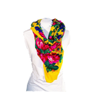 Metallic Kokum Floral Scarf Pack of 10 Scarf Canadian Distributor 45″ x 45″ Yellow