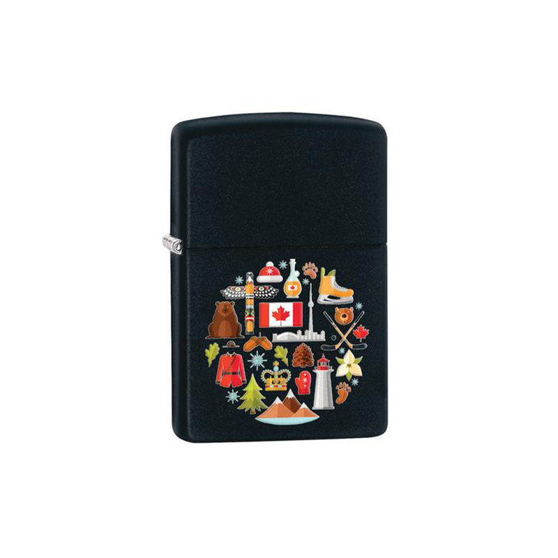 O Zippo 078223 Souvenir Canadian Culture Vector Circle Symbol