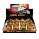 43mm 4-Piece Leaf Design Metal Grinder Display Pack Super Supplys Inc Default Title