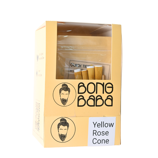 Bong Baba Yellow Rose Cones - 10ct