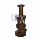 Karma | 6" Yellow Lightning Hourglass Glass Dab Rig Glass Rig Maq Distributors