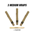 OME-Hand-Rolled flavor Medium wraps Box of 15 Leaf Wrap Canadian Distributor