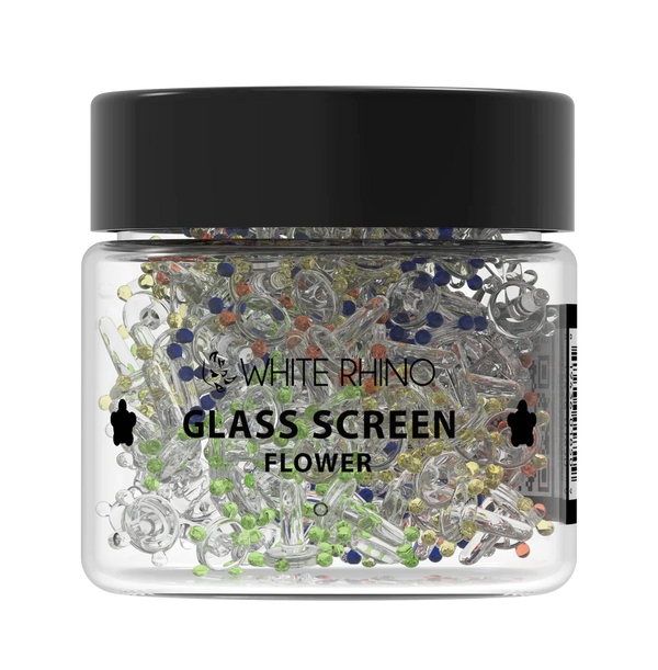 O White Rhino | Glass Screen Flower Style - 400ct