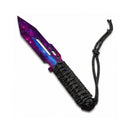 9.8" Graphic Paracord Fixed Blade Knife Fixed Blade Knife Super Supplys Inc Nebula