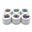 63mm x 42mm Retro Gaming 4-Part Metal Herb Grinder – 6PCS Display Display Pack Super Supplys Inc
