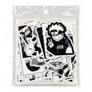 50-Piece Black & White Anime Sticker Pack – Series 02