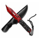 9.8" Graphic Paracord Fixed Blade Knife Fixed Blade Knife Super Supplys Inc